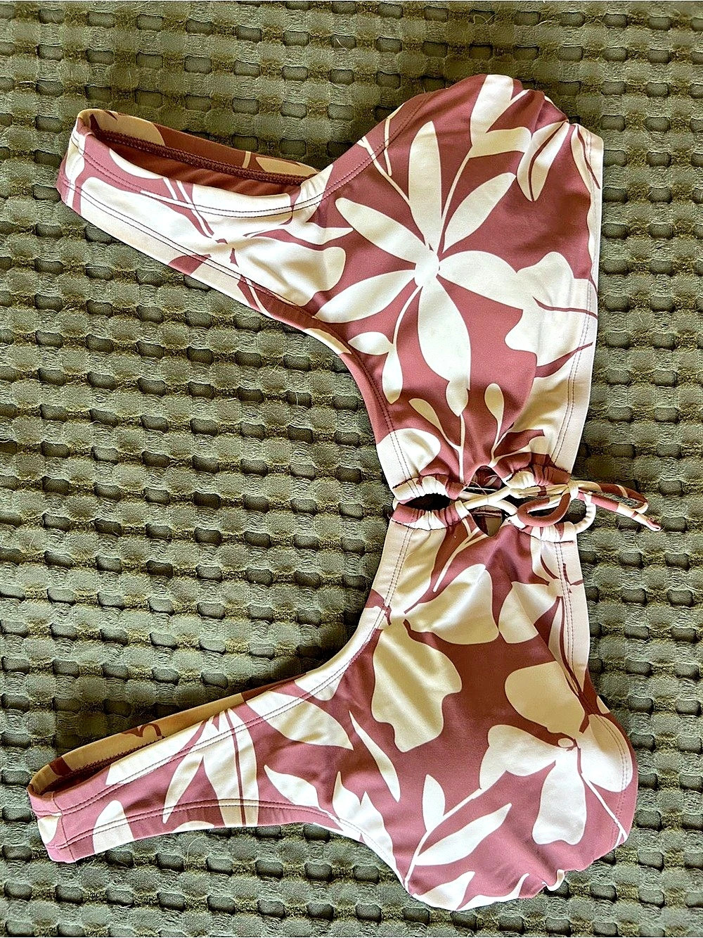 Pacsun Floral Bikini Set in Pink & White